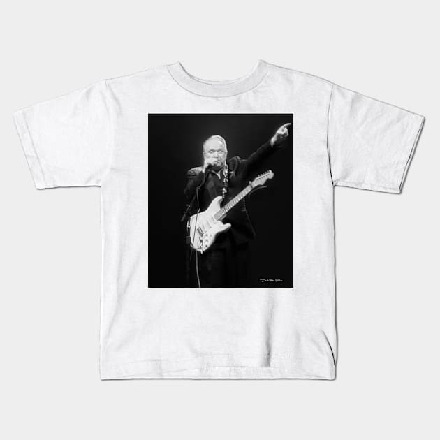 Jimmy - Black and White Kids T-Shirt by davidbstudios